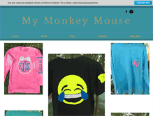 Tablet Screenshot of mymonkeymouse.com